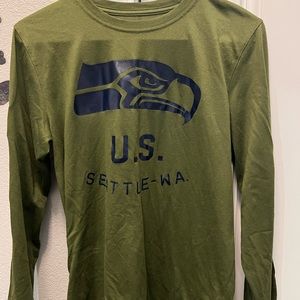 Seahawks US Army NFL official apparel long sleeve t